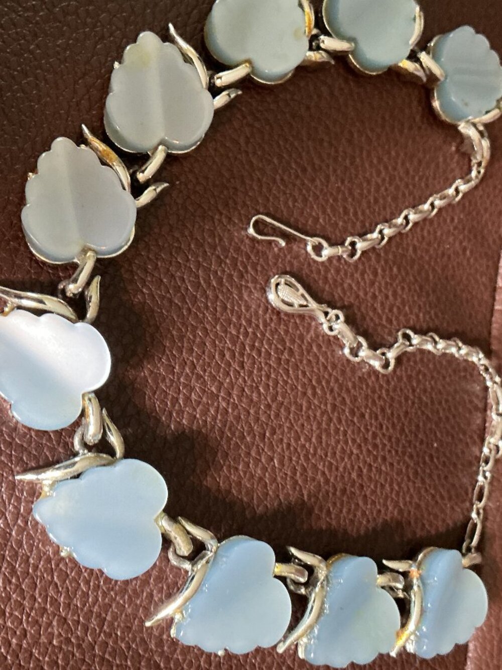 Vintage Light Blue Coro Costume Jewelry Collar Necklace